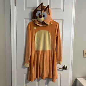 Women’s Official Bluey Mum Costume Dress with Hood